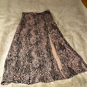 Reiss animal print midi skirt - like new